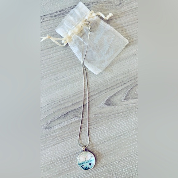 Jewelry - SILVER TONED NECKLACE With Circle Pendant, Adjustable 9”-10”, Believe & Achieve!